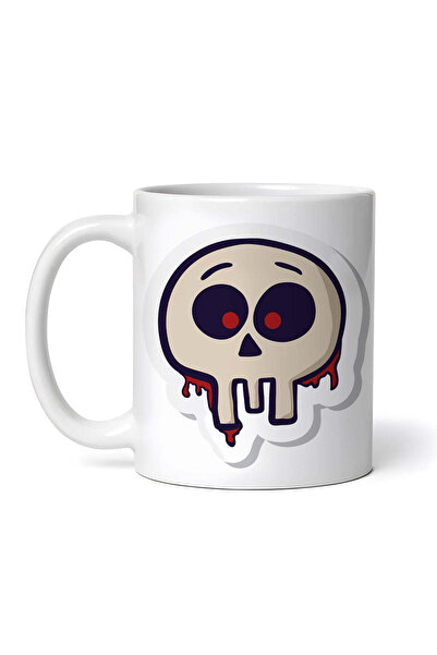 INOVATIX Personalized white mug, Bloody Skull, INOVATIX®. 330ml