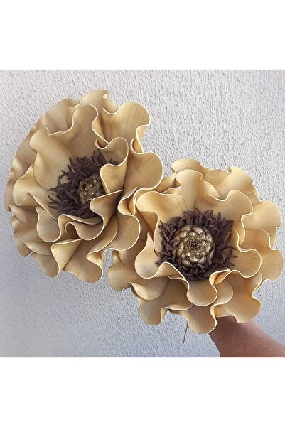 kutmen حزمة زينة من اللاتكس على شكل ماغنوليا، زينة للحقيبة أو مزهرية Cicegi E...