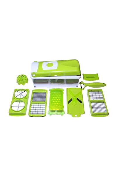 rexa قطاعة خضراوات متعددة الحواف، 9 قطع، خضراء