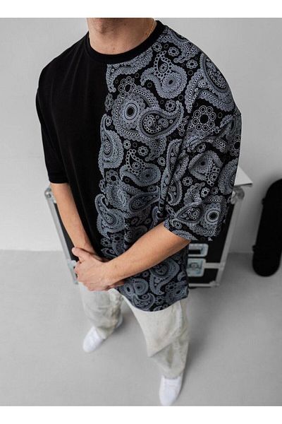 bergibo LAKOS FABRIC Lycra OVERSIZE T-SHIRT - 100% COMPACT ΧΤΕΝΙΣΜΕΝΟ Τ-SHIRT