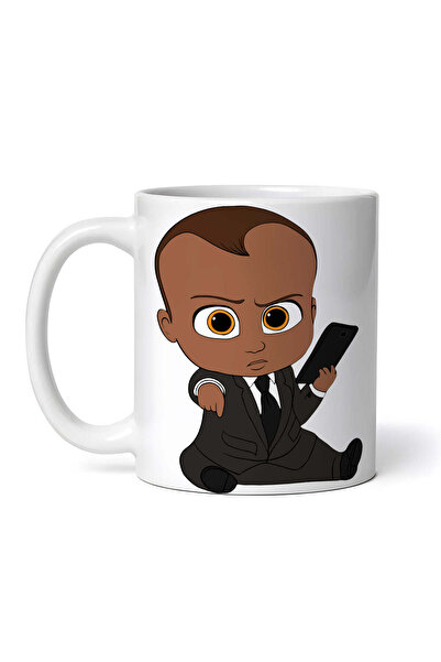 OEM Cană albă personalizată, Copil Șef cu Mobil, Inovatix®. 330ml