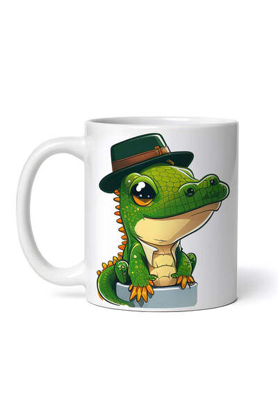 OEM Cană albă personalizată, Chico Crocodilul, Inovatix®. 330 ml