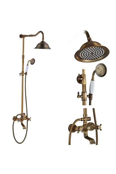 Blackswan Design Shower faucet, Blackswan, Type M40.5, antique bronze model, size 25 cm