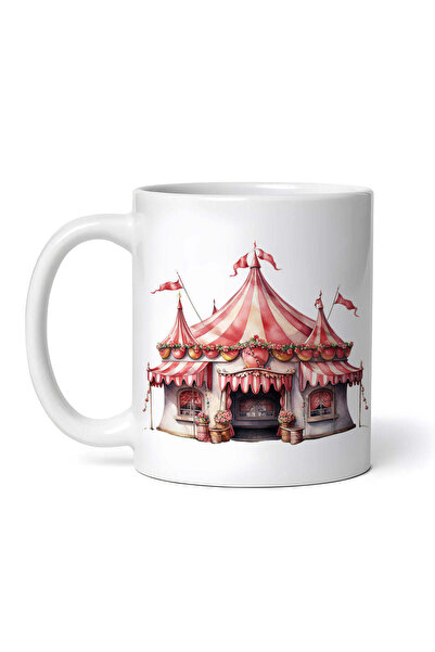 OEM Cană albă personalizată, Cort de Circ, INOVATIX®. 330ml