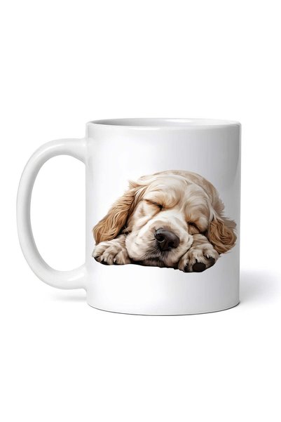 OEM Cană albă personalizată, Clumber Spaniel, INOVATIX®. 330ml