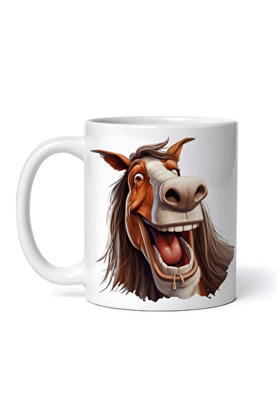 OEM Cană albă personalizată, model Crazy Horse, Inovatix®. 330 ml