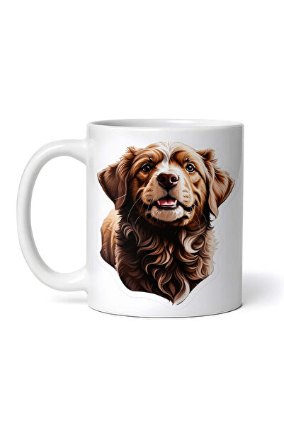 OEM Cană albă personalizată, ciocolată Caine York, Inovatix®. 330 ml