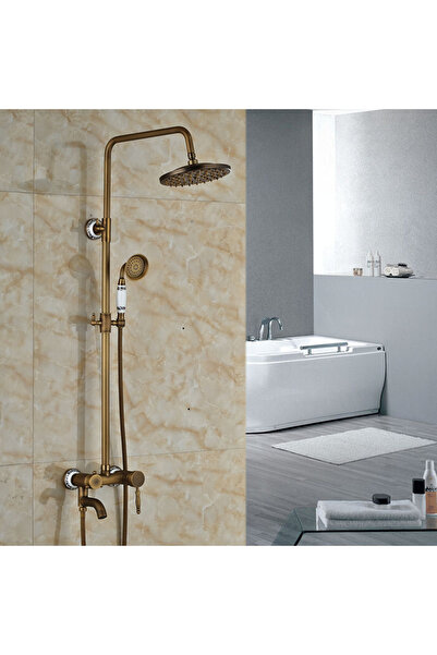 Blackswan Design Shower faucet, Blackswan, Type M40.4, antique bronze model, size 20 cm