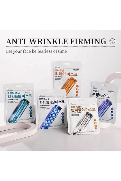 Kormesic Facial Masks Set for Wrinkles, Whitening, Firming, Brightening, Smoothing, and Soothing