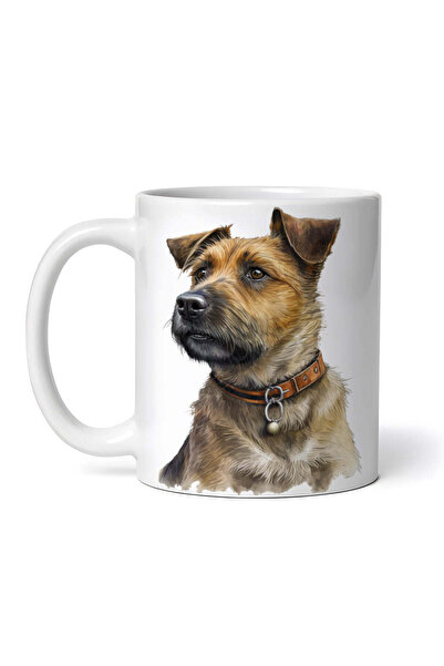 OEM Εξατομικευμένη λευκή κούπα, σκύλος Border Terrier, INOVATIX®. 330ml