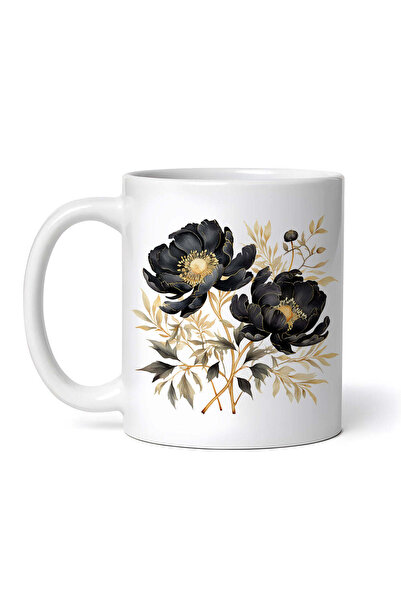 OEM Cană albă personalizată, buchet floral, INOVATIX®. 330ml