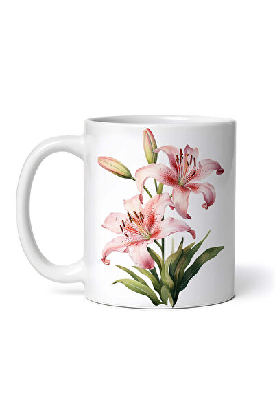 OEM Cană albă personalizată, Crini din Vale, Inovatix®. 330 ml