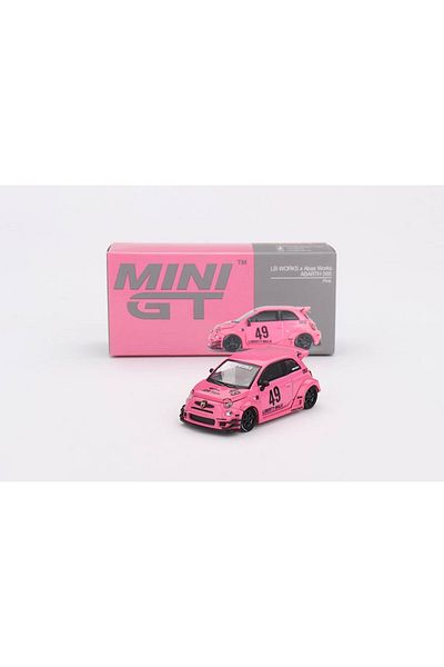 mini gt 1/64 851 أبارث 595 LB-WORKS x أباس وركس وردي