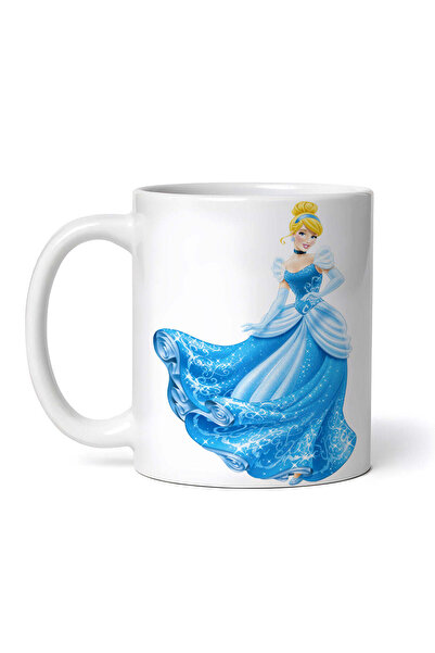 OEM Cană albă personalizată, Cenușăreasa și rochia înstelată, INOVATIX®. 330ml