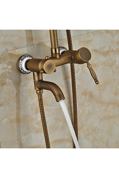 Blackswan Design Shower faucet, Blackswan, Type M40.4, antique bronze model, size 20 cm