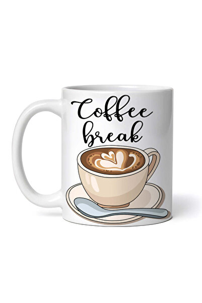 OEM Cană albă personalizată, Pauză de cafea, INOVATIX®. 330ml