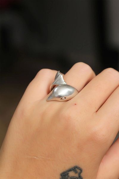 Clariss Authentic Dolphin Design Adjustable Women's Ring