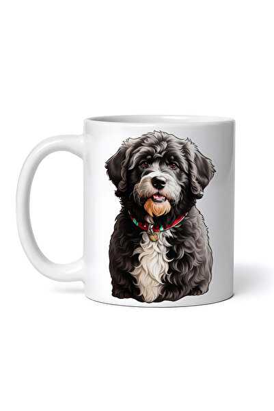 OEM Εξατομικευμένη Λευκή Κούπα, Πορτογαλικό Σκυλάκι Νερού με Κολάρο, Inovatix...