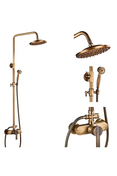 Blackswan Design Shower faucet, Blackswan, Type M39.1, antique bronze model, size 20 cm
