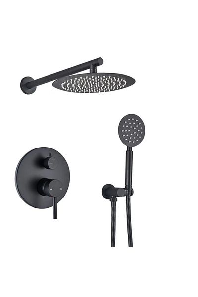 Blackswan Design Baterie dus, Blackswan, Tip M68.9, model negru mat ultra subtire, dimensiune 25 cm