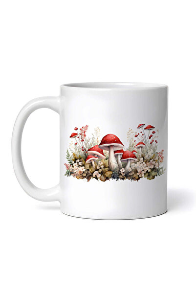 OEM Cană albă personalizată, Ciuperci cu coadă albă, Inovatix®. 330 ml