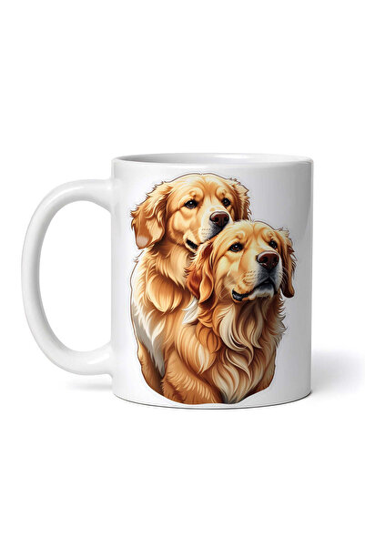 OEM Cană albă personalizată, Golden Retriever, INOVATIX®. 330ml