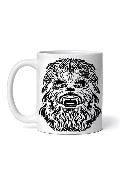 OEM Cană albă personalizată, Chewbacca furios Star Wars, INOVATIX®. 330ml