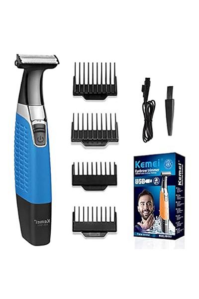 Kemei Km-1910 Eyebrow Trimmer Blue