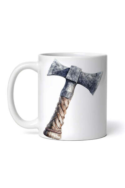 OEM Cană albă personalizată, Ciocan Viking, INOVATIX®. 330ml