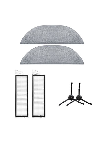 Asgard Grup Roborock S8 Maxv Ultra compatibil 2 bucăți FILTRE 2 bucăți perie laterală neagră 2 bucăți mop