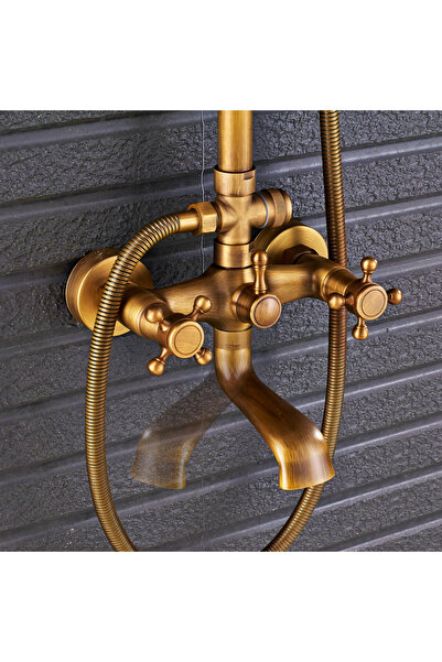 Blackswan Design Shower faucet, Blackswan, Type M40.5, antique bronze model, size 25 cm