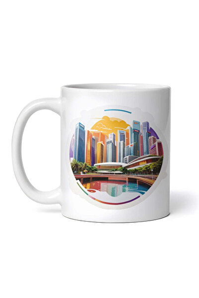 OEM Cană albă personalizată, Cocktail Singapore Sling Port, Inovatix®. 330 ml