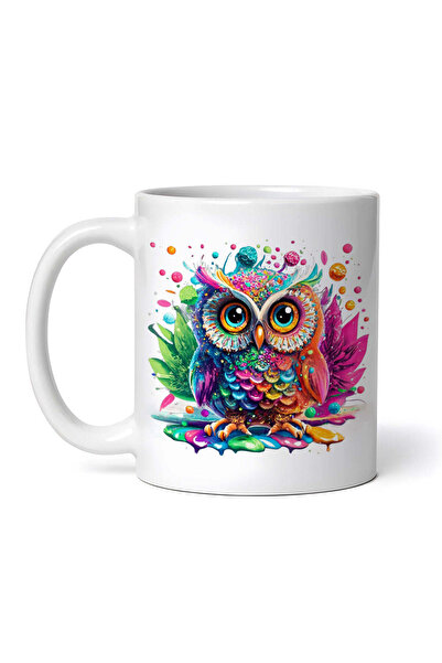 OEM Cană albă personalizată, Toby Owl, INOVATIX®. 330ml