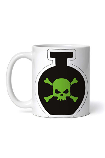 OEM Εξατομικευμένη Λευκή Κούπα, Μαγικό Καζάνι με Κρανίο Halloween, Inovatix®....