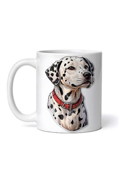OEM Cană albă personalizată, câine dalmațian, INOVATIX®. 330ml
