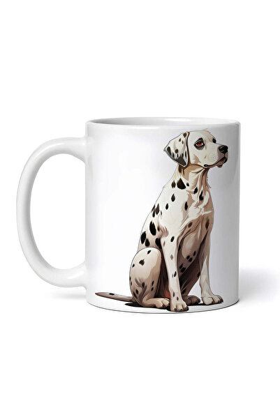 OEM Cană albă personalizată, câine dalmațian, INOVATIX®. 330ml