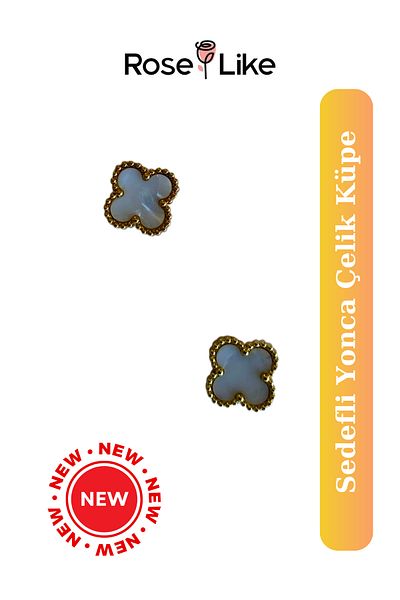 RoseLike Clover Steel Earrings