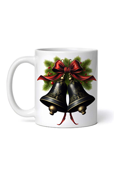 OEM Εξατομικευμένη Λευκή Κούπα, Μαύρες Καμπάνες, Inovatix®. 330ml