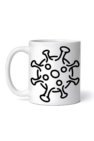 OEM Cană albă personalizată, Coronavirus periculos, INOVATIX®. 330ml