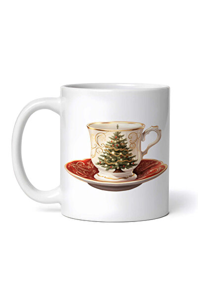 OEM Εξατομικευμένη Λευκή Κούπα, Κύπελλο Καφέ με Έλατο, Inovatix®. 330ml