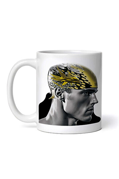 OEM Cană albă personalizată, Cască de piscină, Inovatix®. 330 ml