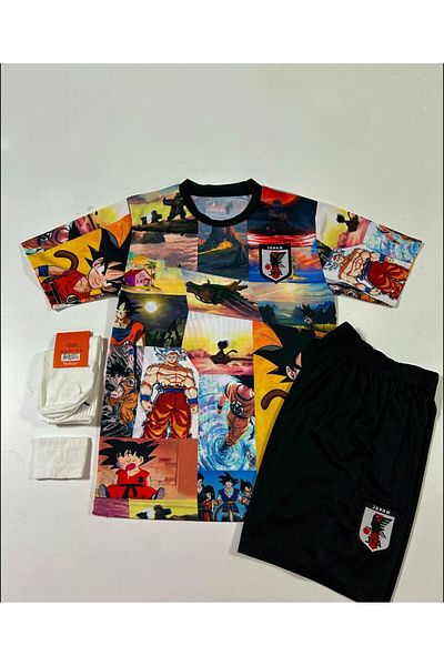 DAYIBALI DÜKKAN Dayibali Captan Tsubasa Japan 2022 Football Uniform Cartoon Set of 4