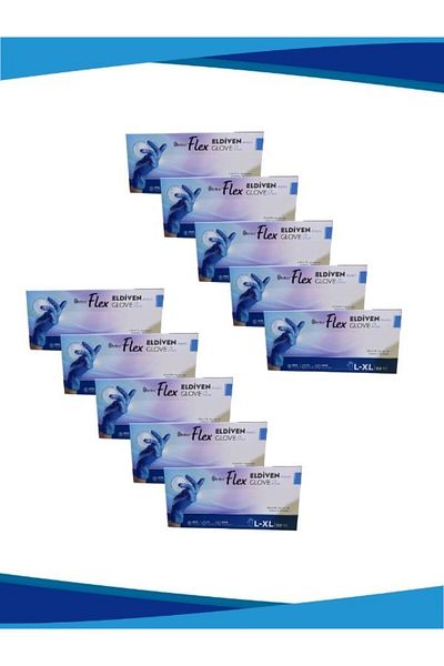 Reflex Flex 10Pcs Blue Powderless Gloves 50Pcs Large