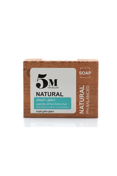 Million 5 Million Natural Soap Enriched with Rice Extract and Chamomile to Lighten the Face 125g