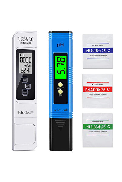Echo Soul Set testere de calitate a apei potabile Echo Soul®, 4 in 1, Verificare digitala