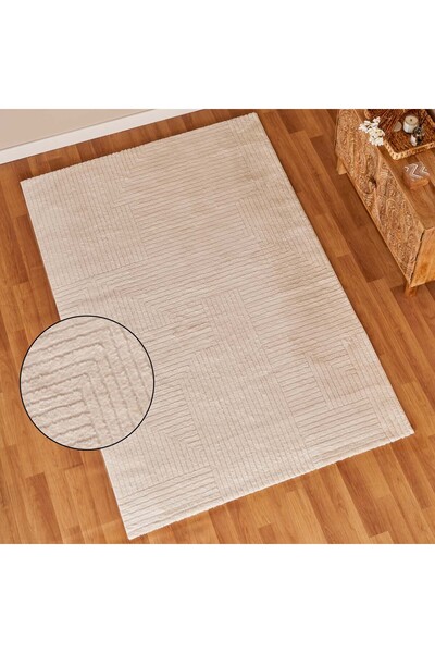 Bella Maison Vento Modern Halı Beyaz (120x180 cm)