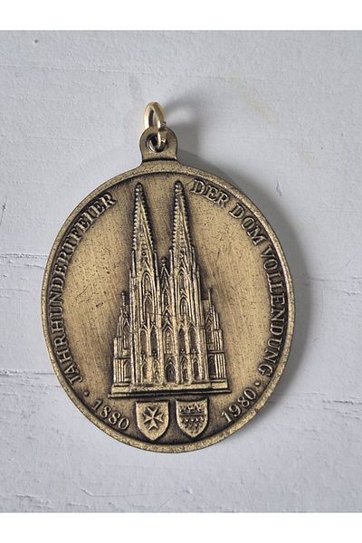 Edi Antik 3cm German Christian Religious Medal Rare. The Original Period