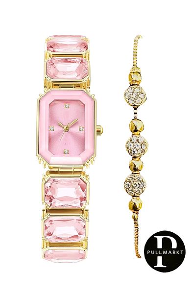 pullmarkt Stone Bracelet + Stone Model Women's Wristwatch