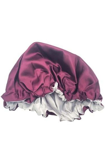 Hair System Double-Layer Silk Satin Cap from Hair System - Purple
