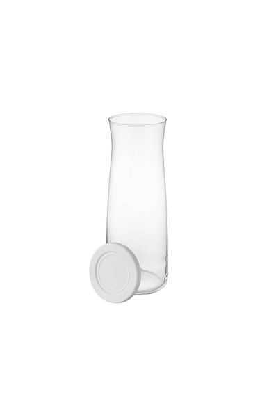 Dania Pasabache Turkish Glass Water Bottle with Silicone Lid